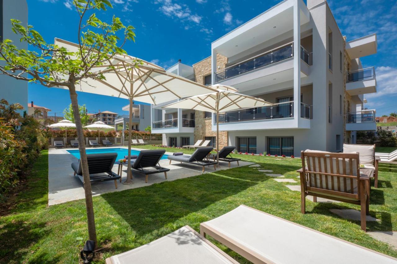 Sea Wind Luxury Apartments With Pool Kassandra Halkidikι Néa Fókaia Exterior foto
